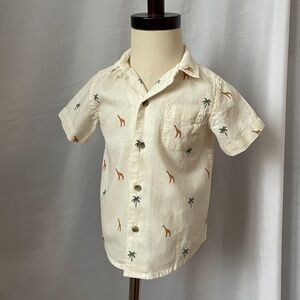 Janie & Jack linen shirt, size 18-24 mos.